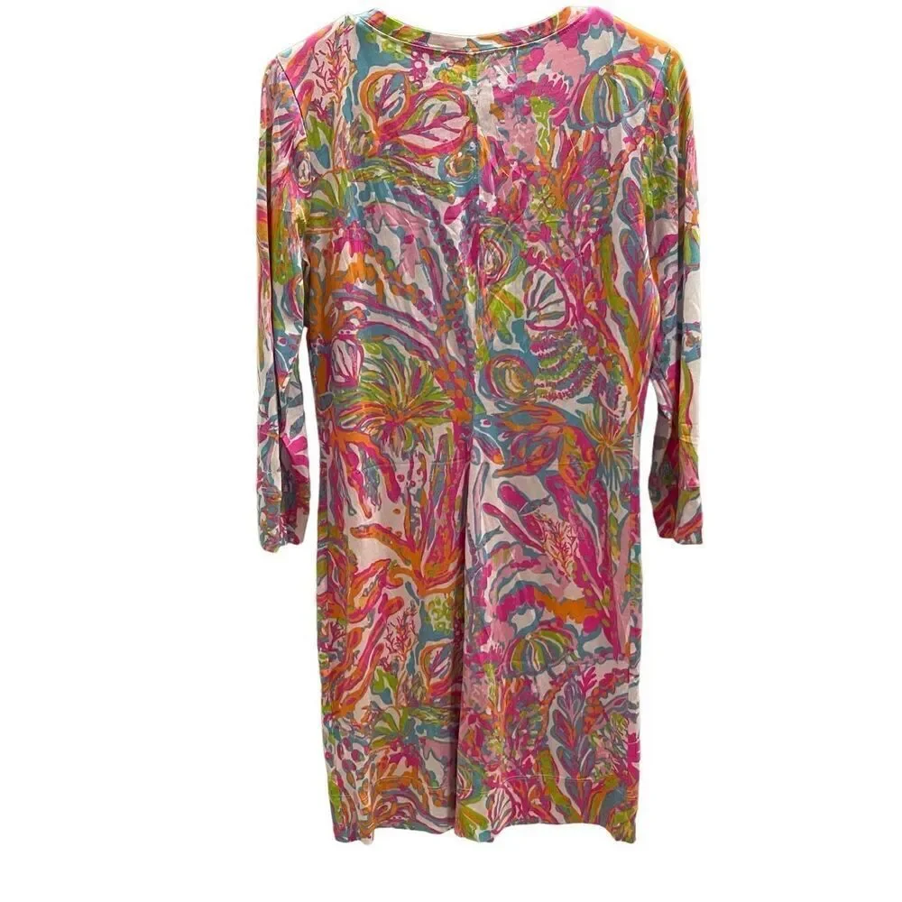 Lilly Pulitzer Christie Dress “Scuba to Cuba” Pima Cotton Women’s Size Medium